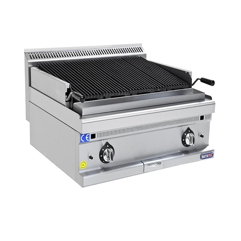 MAYAPAZ M-SLIG 660 Lavataşlı Izgara, Gazlı, Set Üstü, 600x630x270 mm, 600 Serisi